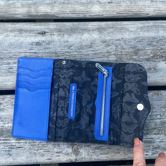 Rebecca Minkoff Royal Blue TriFold Wallet/Phone Case - Picture 5 of 6